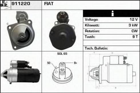 EDR 911220 - Starteris autospares.lv