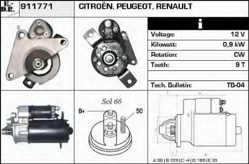 EDR 911771 - Starteris www.autospares.lv