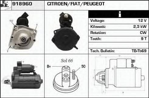 EDR 918960 - Starteris autospares.lv