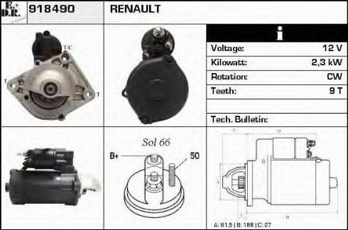 EDR 918490 - Starteris autospares.lv