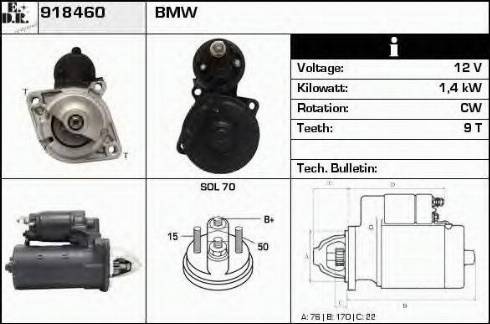 EDR 918460 - Starteris www.autospares.lv