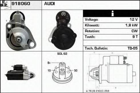 EDR 918060 - Starteris autospares.lv