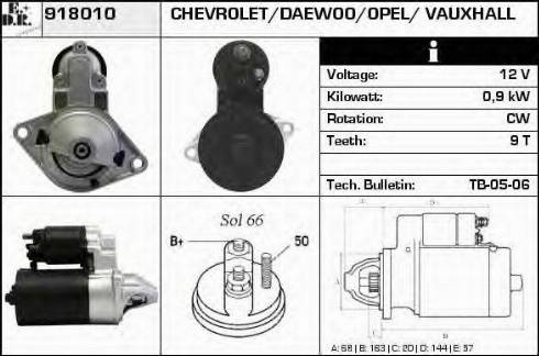 EDR 918010 - Starteris autospares.lv