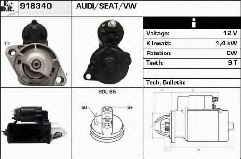 EDR 918340 - Starteris autospares.lv