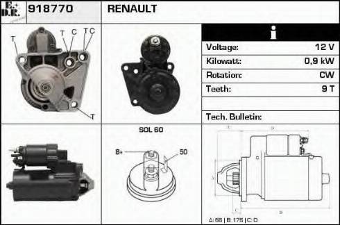 EDR 918770 - Starteris www.autospares.lv