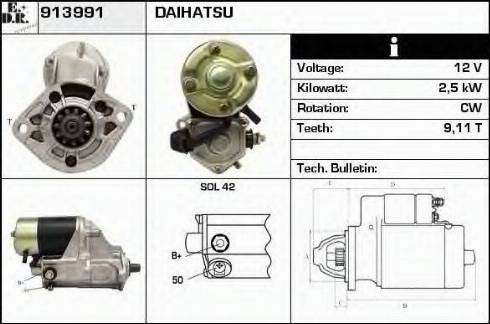 EDR 913991 - Starteris autospares.lv