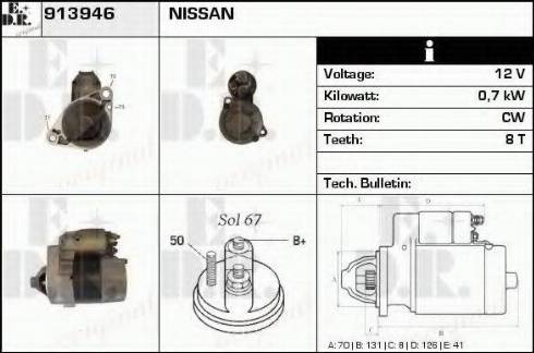 EDR 913946 - Starteris autospares.lv