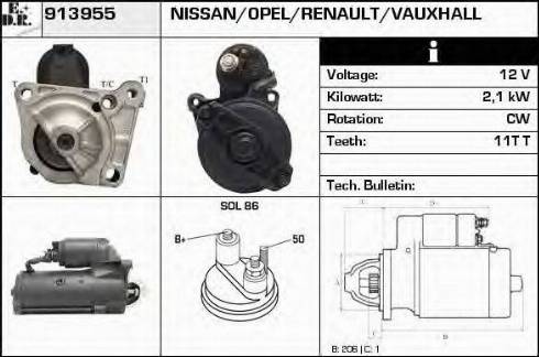 EDR 913955 - Starteris autospares.lv