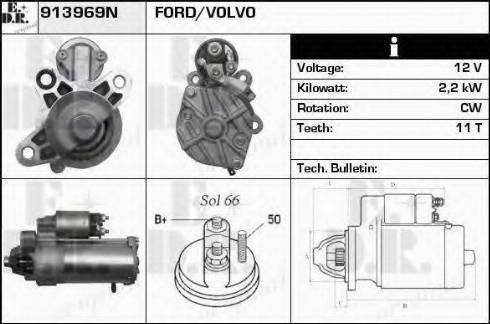 EDR 913969N - Starteris www.autospares.lv