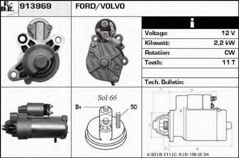 EDR 913969 - Starteris www.autospares.lv