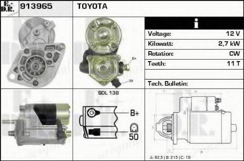 EDR 913965 - Starteris www.autospares.lv