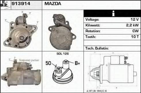 EDR 913914 - Starteris autospares.lv