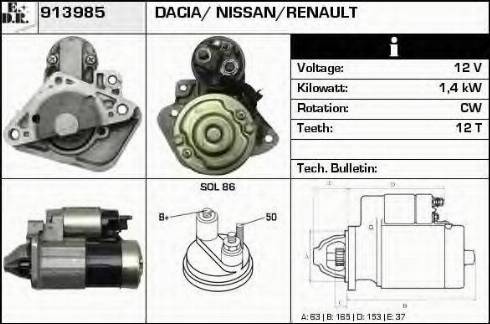 EDR 913985 - Starteris autospares.lv