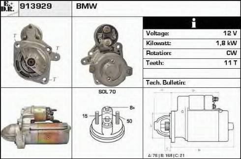 EDR 913929 - Starteris autospares.lv