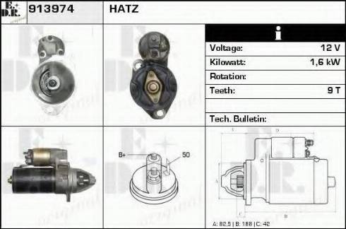 EDR 913974 - Starteris autospares.lv