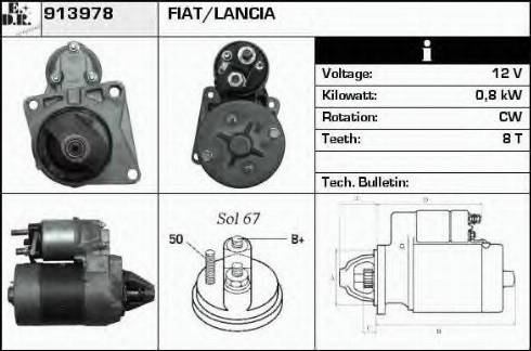 EDR 913978 - Starteris www.autospares.lv