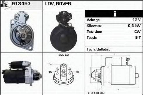 EDR 913453 - Starteris autospares.lv