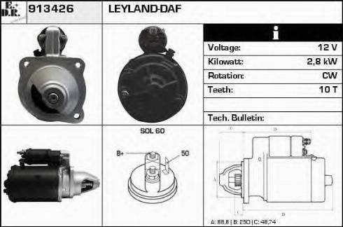 EDR 913426 - Starteris www.autospares.lv