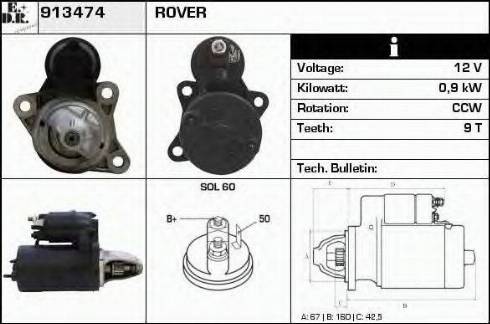 EDR 913474 - Starteris www.autospares.lv