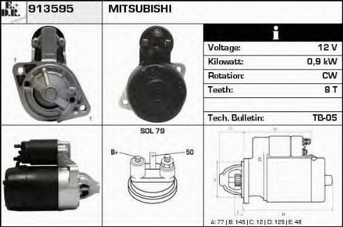 EDR 913595 - Starteris autospares.lv