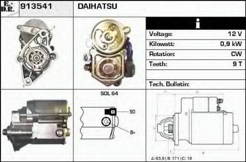 EDR 913541 - Starteris www.autospares.lv