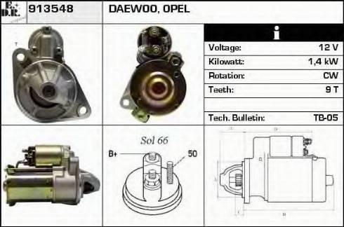 EDR 913548 - Starteris www.autospares.lv