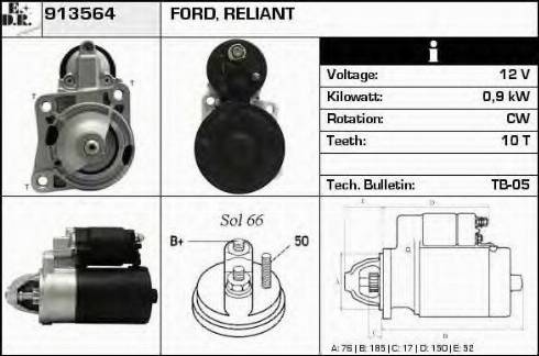 EDR 913564 - Starteris www.autospares.lv