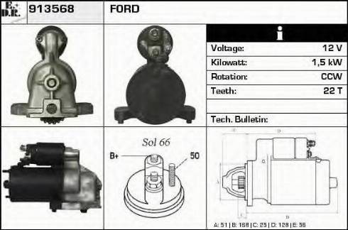 EDR 913568 - Starteris autospares.lv