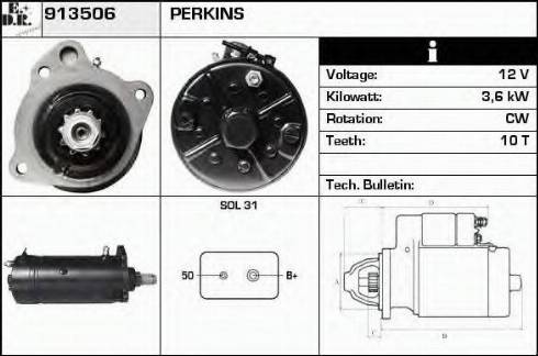 EDR 913506 - Starteris autospares.lv