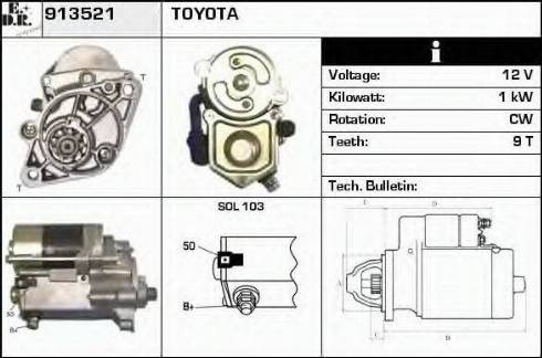 EDR 913521 - Starteris autospares.lv