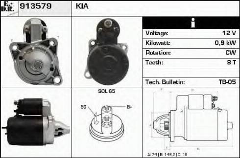 EDR 913579 - Starteris autospares.lv