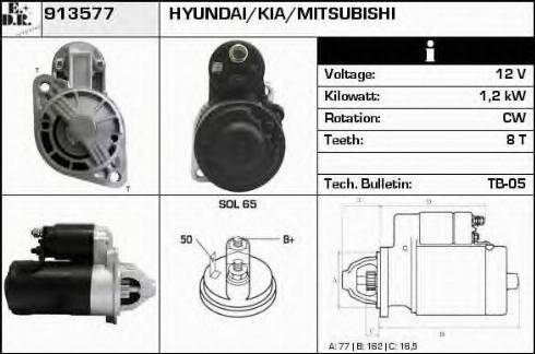 EDR 913577 - Starter www.autospares.lv