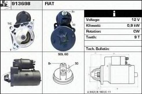 EDR 913698 - Starteris autospares.lv