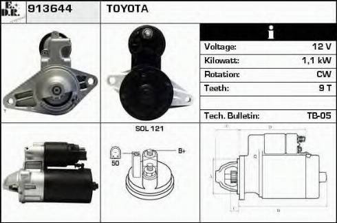 EDR 913644 - Starteris www.autospares.lv