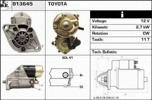 EDR 913645 - Starteris autospares.lv