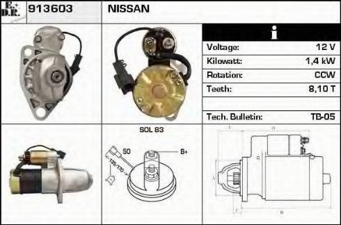 EDR 913603 - Starteris autospares.lv