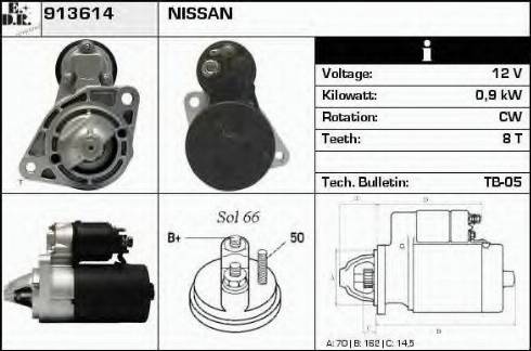 EDR 913614 - Starteris autospares.lv