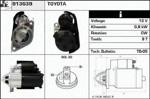 EDR 913639 - Starteris www.autospares.lv