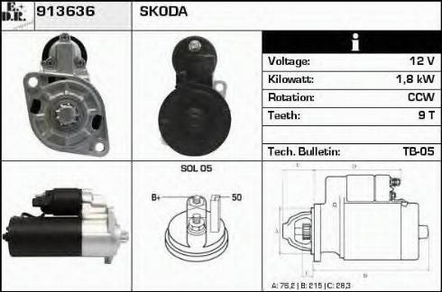 EDR 913636 - Starteris autospares.lv