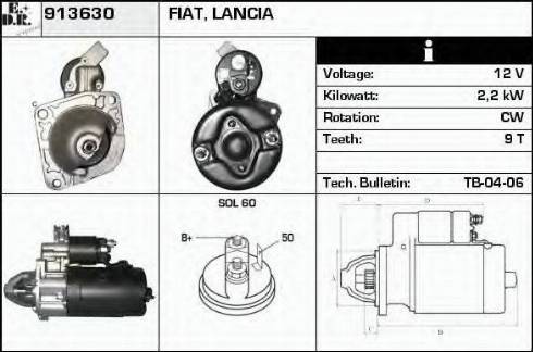 EDR 913630 - Starteris autospares.lv