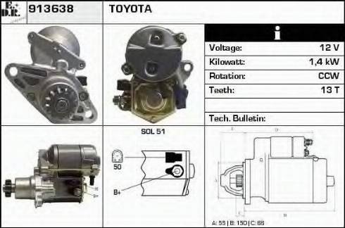 EDR 913638 - Starteris autospares.lv