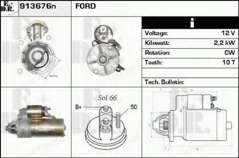 EDR 913676n - Starteris autospares.lv