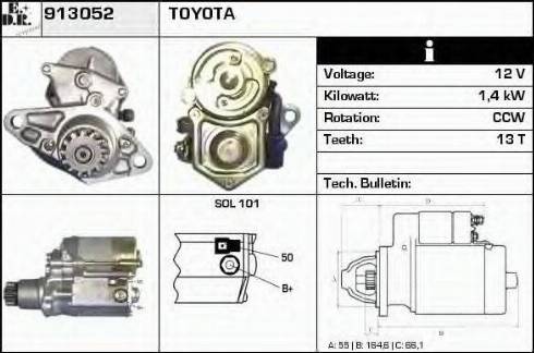 EDR 913052 - Starteris autospares.lv