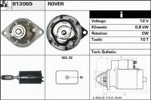 EDR 913065 - Starteris www.autospares.lv