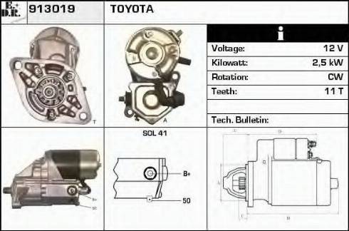 EDR 913019 - Starteris www.autospares.lv