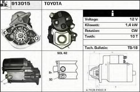 EDR 913015 - Starter www.autospares.lv