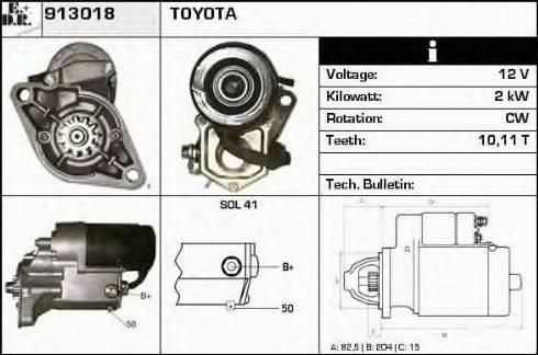 EDR 913018 - Starteris autospares.lv