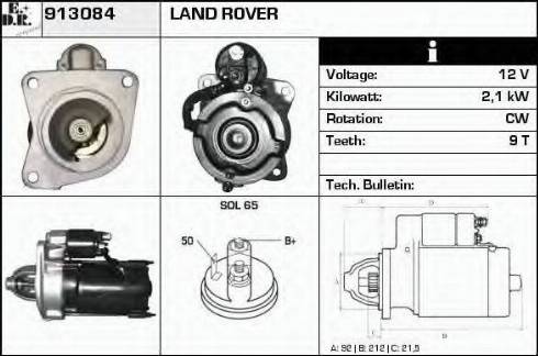 EDR 913084 - Стартер www.autospares.lv