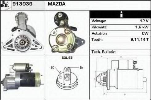 EDR 913039 - Starteris autospares.lv