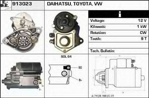 EDR 913023 - Starteris www.autospares.lv